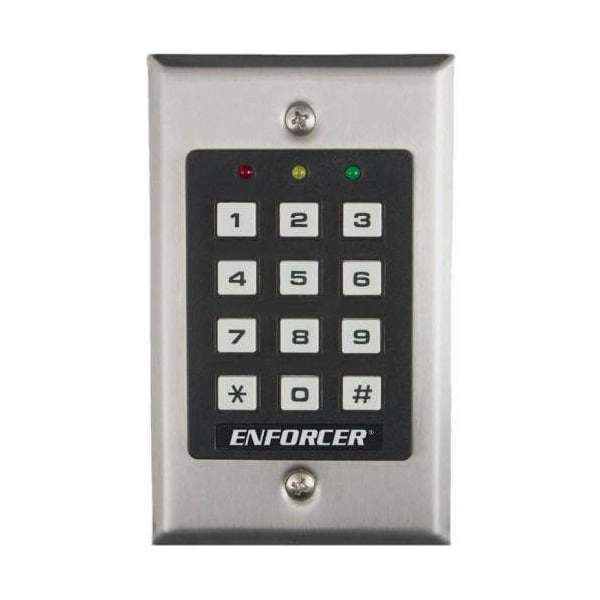 Indoor Stand-Alone Keypad with 1000 users and one 1A relay output. Includes quick code, w